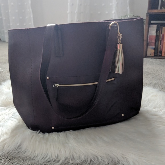 Bath & Body Works | burgandy tote bag - Picture 3 of 8